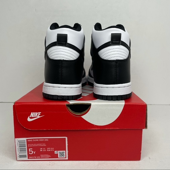 Nike Dunk High GS “Black White/Panda” NEW 2021 - Picture 3 of 4